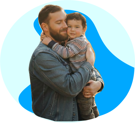 Padre con su hijo | Abogado de familia para padres | Defensa papás